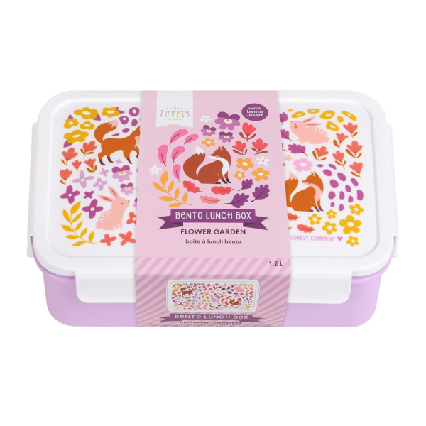 Φαγητοδοχείο Με Χωρίσματα 1.2lt (22x14.5x7) Α Little Lovely Company Flower Garden BBFGMU79