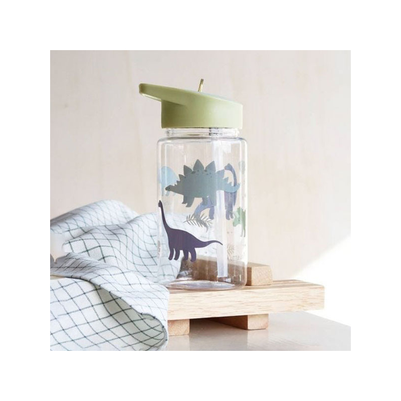 Παγούρι 450ml Με Καλαμάκι Α Little Lovely Company Dinosaurs DBDIGR33