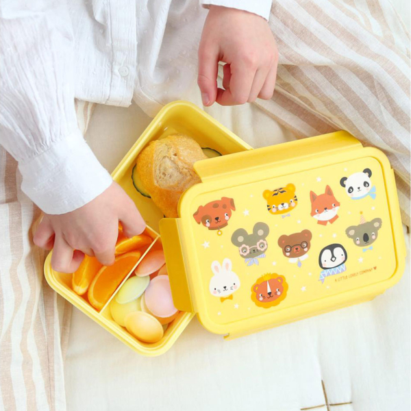 Φαγητοδοχείο Με Χωρίσματα 1.2lt (22x14.5x7) Α Little Lovely Company Animal Friends BBAFYE77