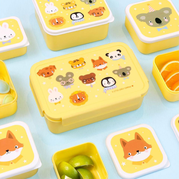 Φαγητοδοχείο Με Χωρίσματα 1.2lt (22x14.5x7) Α Little Lovely Company Animal Friends BBAFYE77