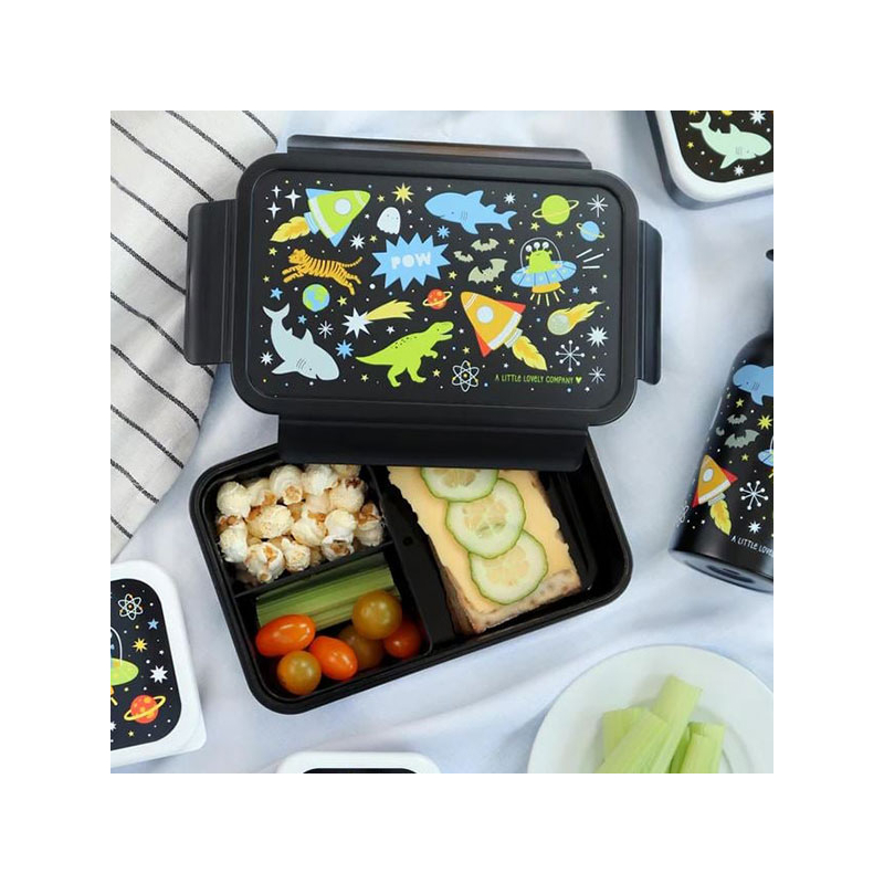 Φαγητοδοχείο Με Χωρίσματα 1.2lt (22x14.5x7) Α Little Lovely Company Galaxy BBGABL71