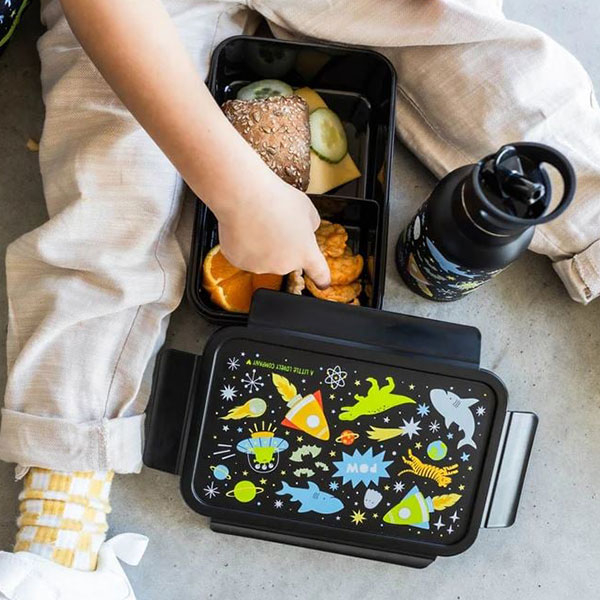 Φαγητοδοχείο Με Χωρίσματα 1.2lt (22x14.5x7) Α Little Lovely Company Galaxy BBGABL71