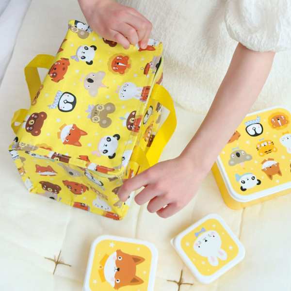 Ισοθερμική Τσάντα Φαγητού 5.5lt Α Little Lovely Company Animal Friends  CBAFYE33