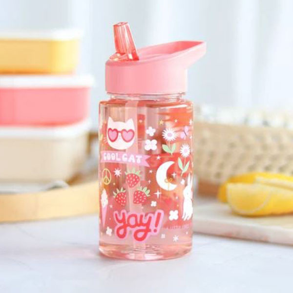 Παγούρι 450ml Με Καλαμάκι Α Little Lovely Company Fun DBFUCO88