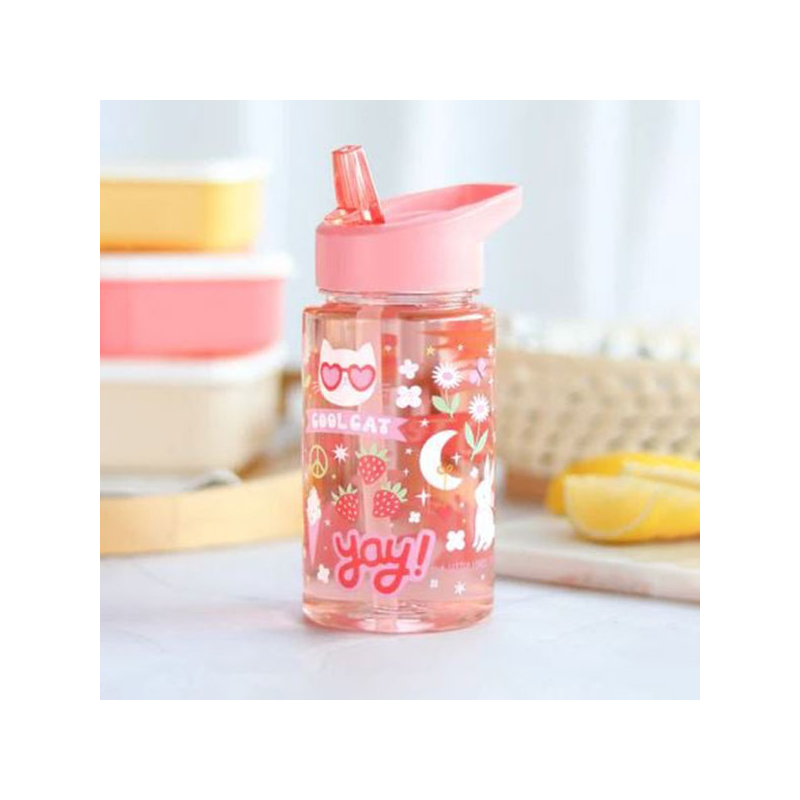 Παγούρι 450ml Με Καλαμάκι Α Little Lovely Company Fun DBFUCO88