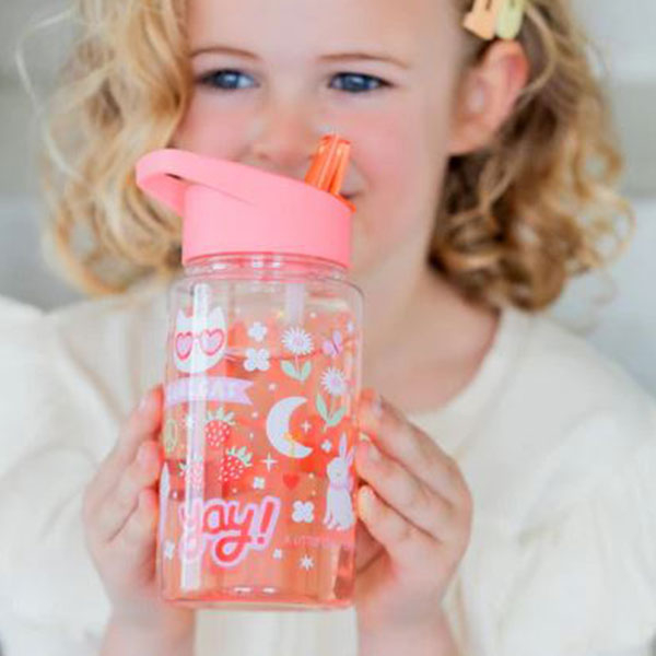 Παγούρι 450ml Με Καλαμάκι Α Little Lovely Company Fun DBFUCO88