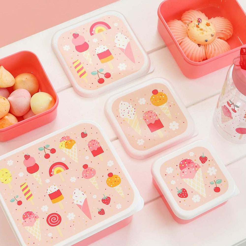Φαγητοδοχεία (Σετ 4Τμχ) Α Little Lovely Company Ice-Cream Sbseic61 Home Παιδικά Είδη Φαγητού & Αξεσουάρ Σερβιρίσματος Spitishop