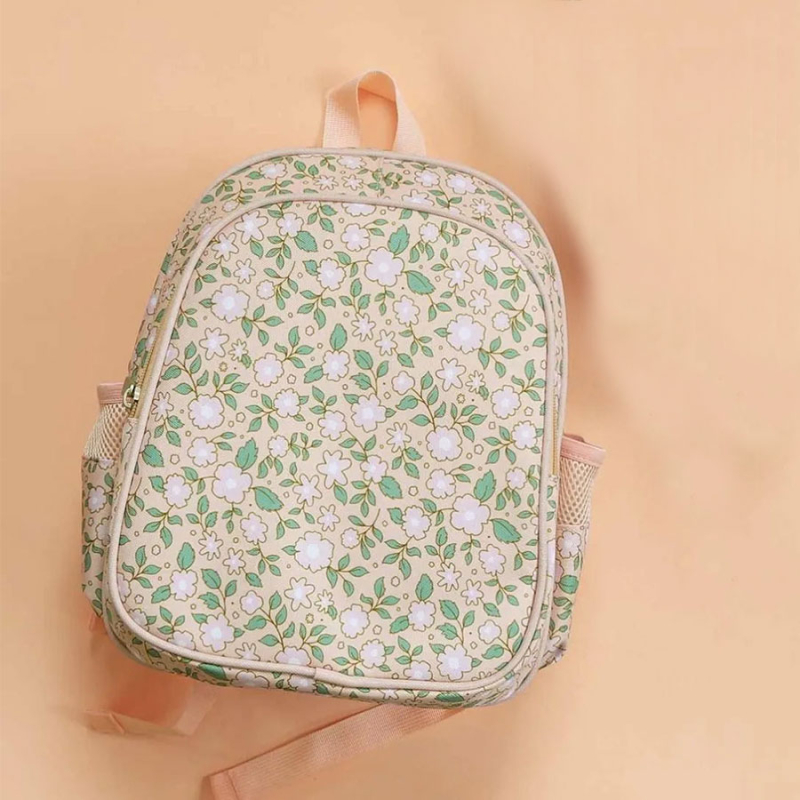 Σχολική Τσάντα Νηπιαγωγείου Με Ισοθερμική Θήκη (27x19x32) Α Little Lovely Company Blossoms Pink BPBLPI55