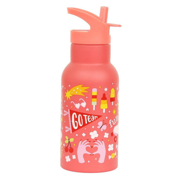 Παγούρι - Θερμός 350ml Με Καλαμάκι Α Little Lovely Company Fun DBSSFU79