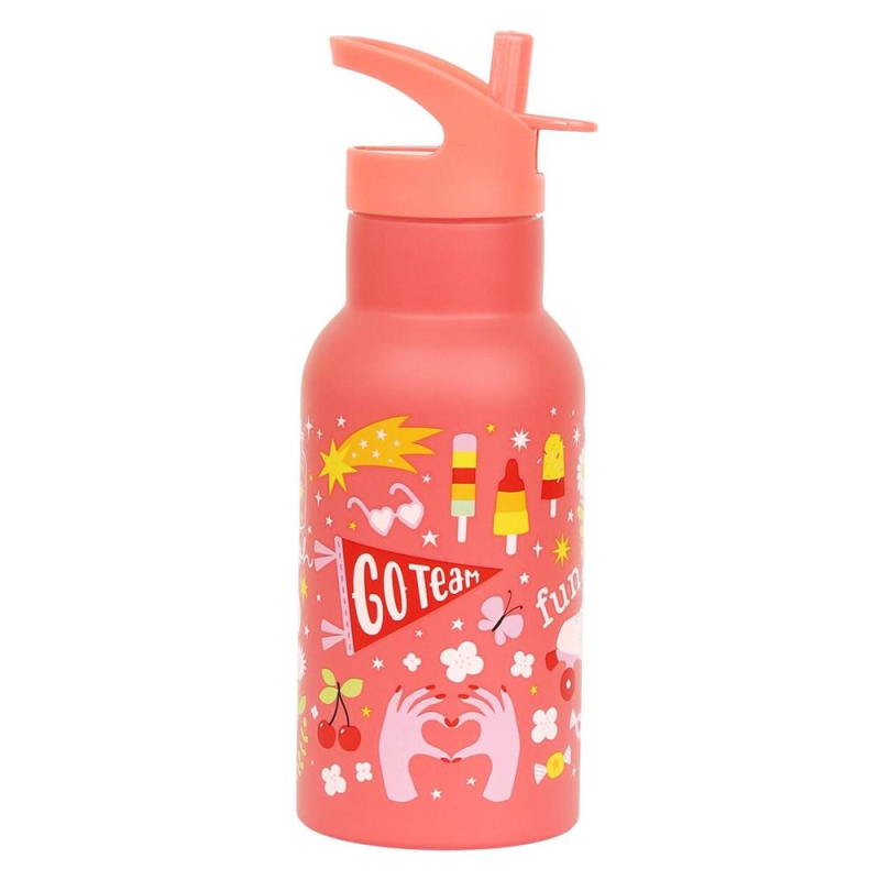 Παγούρι - Θερμός 350ml Με Καλαμάκι Α Little Lovely Company Fun DBSSFU79