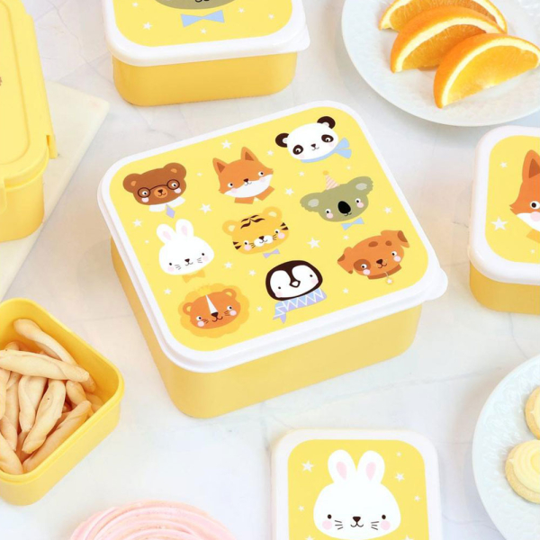 Φαγητοδοχεία (Σετ 4τμχ) Α Little Lovely Company Animal Friends SBSEAF81