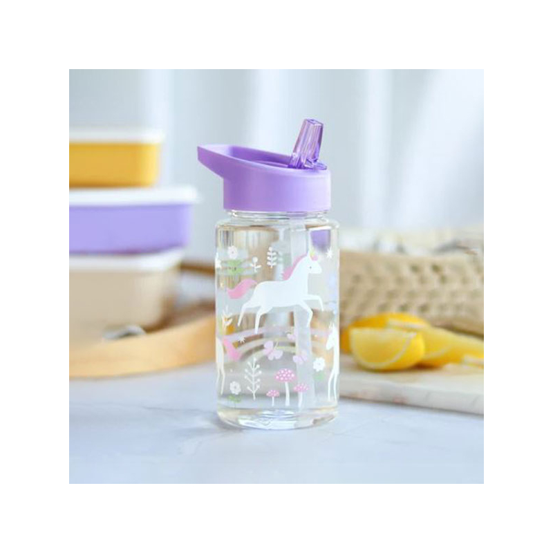 Παγούρι 450ml Με Καλαμάκι Α Little Lovely Company Unicorn Dreams DBUDPU86