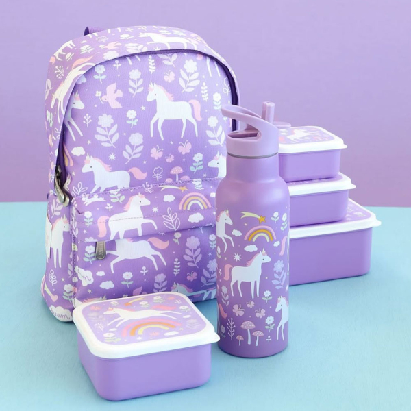 Παγούρι - Θερμός 350ml Με Καλαμάκι Α Little Lovely Company Unicorn Dreams DBSSUD77