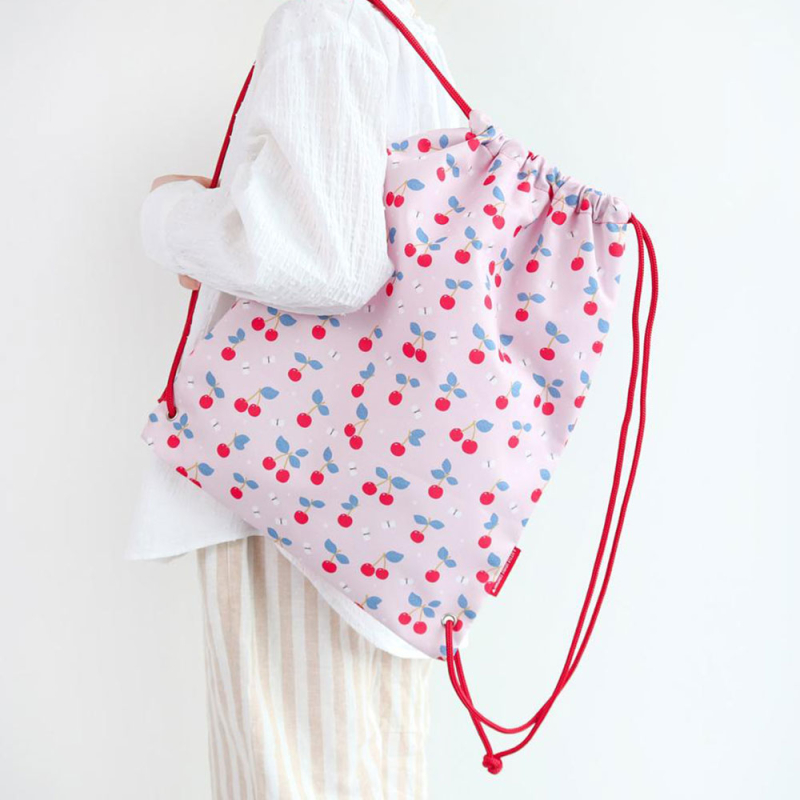 Παιδική Τσάντα Πουγκί (32x42) Α Little Lovely Company Cherries DRCHPI03