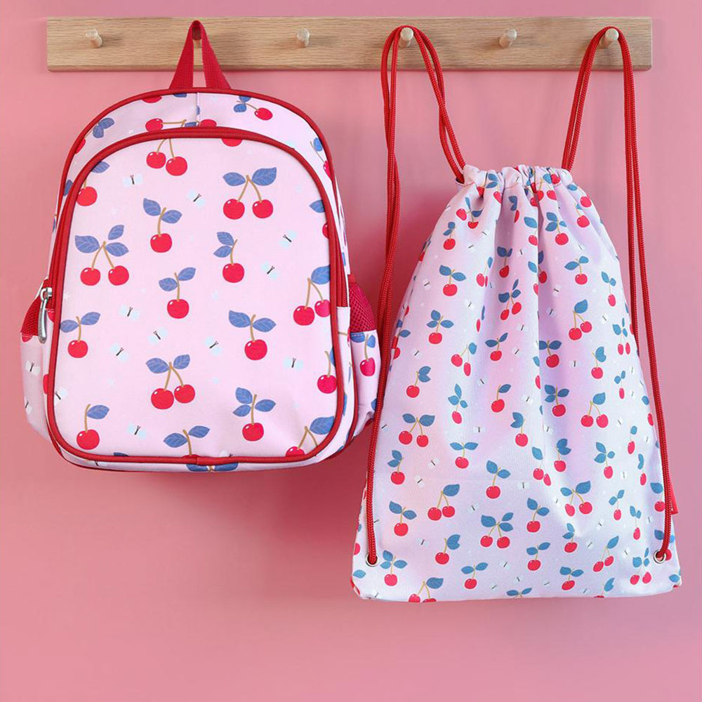 Παιδική Τσάντα Πουγκί (32X42) Α Little Lovely Company Cherries Drchpi03 Home Παιδικά Παιδικές Τσάντες Spitishop