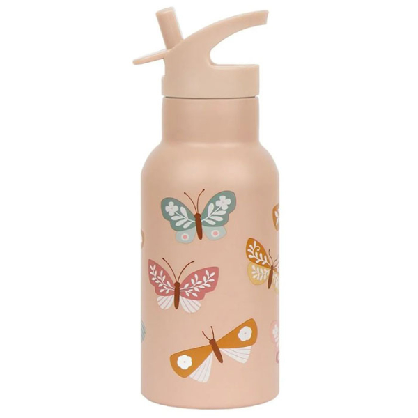 Παγούρι - Θερμός 350ml Με Καλαμάκι Α Little Lovely Company Butterflies DBSSBU57