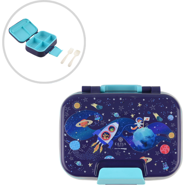 Φαγητοδοχείο Με Χωρίσματα & Κουτάλι & Πιρούνι (Σετ) Estia Save The Aegean Solar Jumb 01-33521