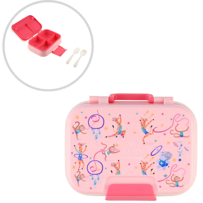 Φαγητοδοχείο Με Χωρίσματα & Κουτάλι & Πιρούνι (Σετ) Estia Save The Aegean Wild Stunts 01-33538