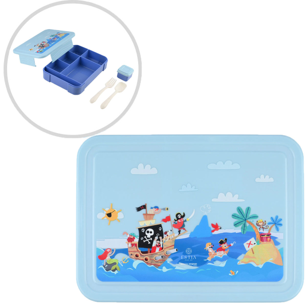 Φαγητοδοχείο Με Χωρίσματα & Κουτάλι & Πιρούνι (Σετ) Estia Save The Aegean Treasure Quest 01-33408