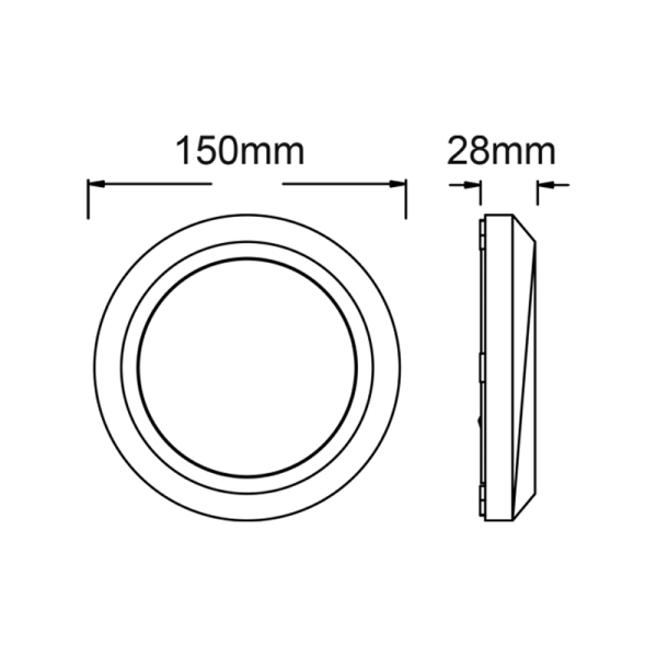 Απλίκα LED Εξωτερικού Χώρου Aca SLIM01NW White
