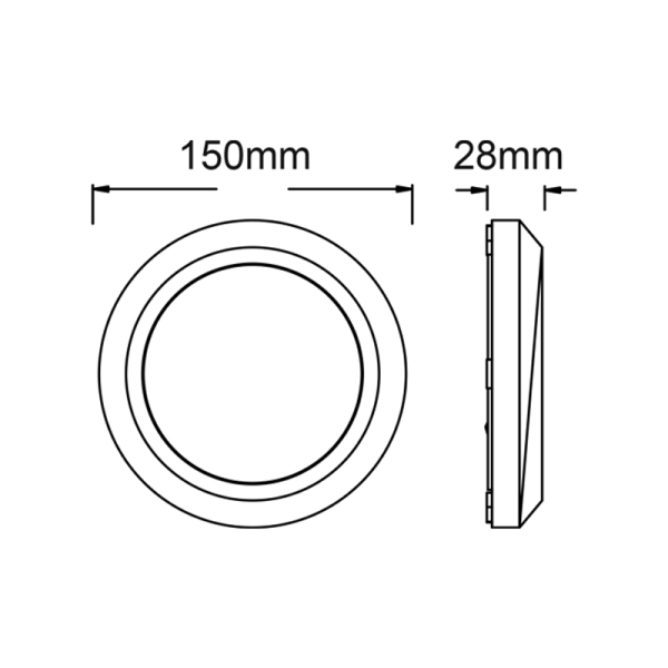Απλίκα LED Εξωτερικού Χώρου Aca SLIM01N Grey
