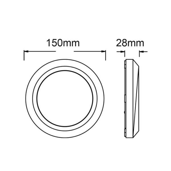 Απλίκα LED Εξωτερικού Χώρου Aca SLIM01NR Rust