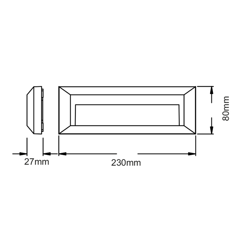 Απλίκα Led Εξωτερικού Χώρου Aca Slim32Nr Rust Home Φωτιστικά - Κήπου Spitishop