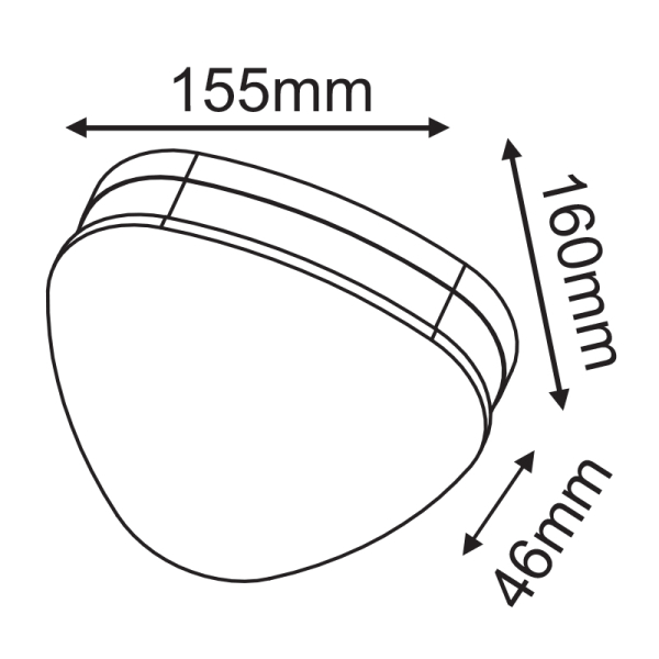 Απλίκα LED Εξωτερικού Χώρου Aca Rubi LG1372G