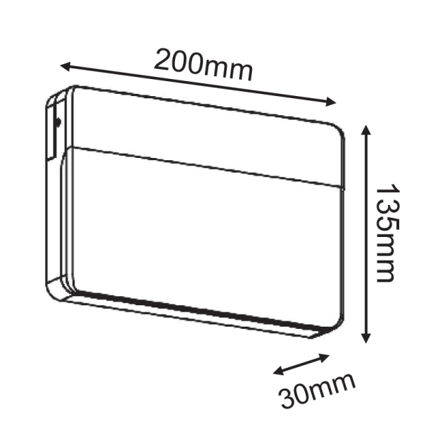 Απλίκα LED Εξωτερικού Χώρου Aca Yuta LG1329G