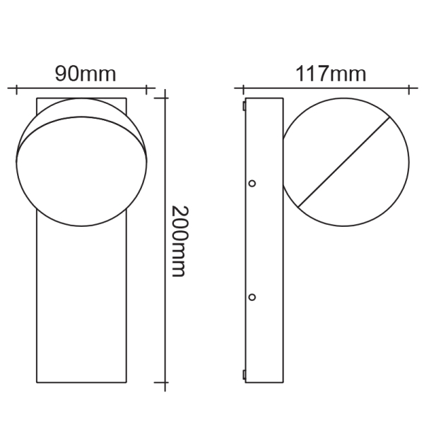 Απλίκα LED Εξωτερικού Χώρου Aca Dego LG5891G