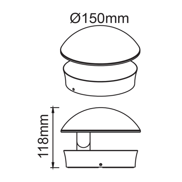 Απλίκα LED Εξωτερικού Χώρου Aca Gabi LG1671G