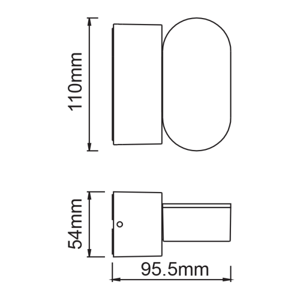 Απλίκα LED Εξωτερικού Χώρου Aca Vesc LG1681G