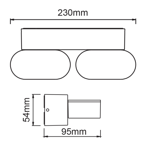 Απλίκα LED Εξωτερικού Χώρου Aca Vesc LG1682G
