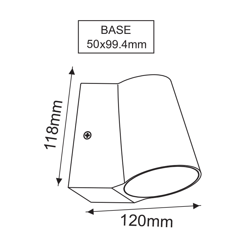 Απλίκα Led Εξωτερικού Χώρου Aca Simore Lg0509G Home Φωτιστικά - Κήπου Spitishop
