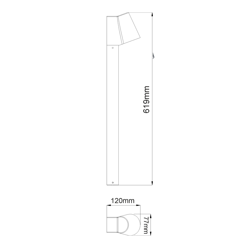 Φωτιστικό Κολώνα Εξωτερικού Χώρου Led Aca Simore Lg0510G-620 Home Φωτιστικά - Κήπου Spitishop