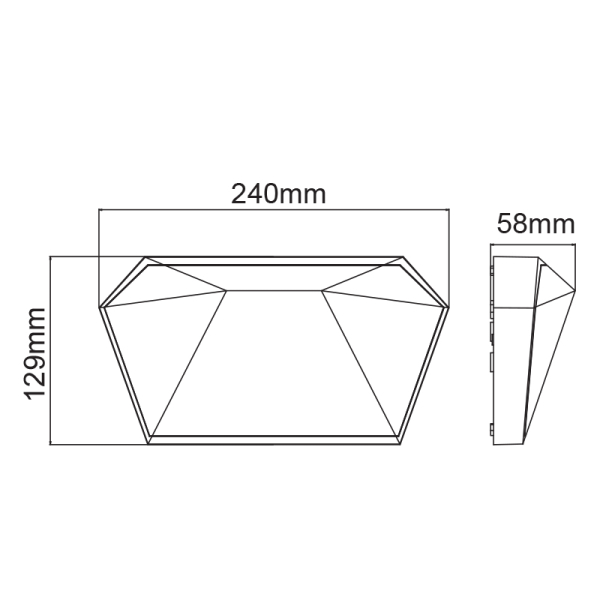 Απλίκα LED Εξωτερικού Χώρου Aca Lizio LG8203G