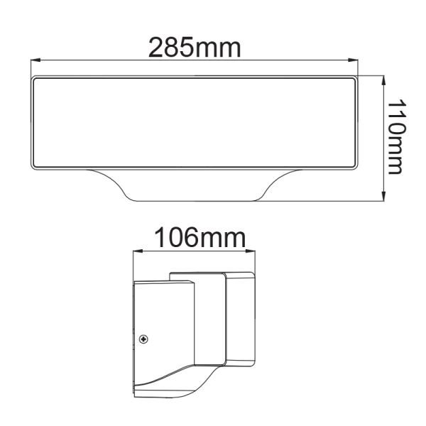 Απλίκα LED Εξωτερικού Χώρου Aca Aras LG7105G