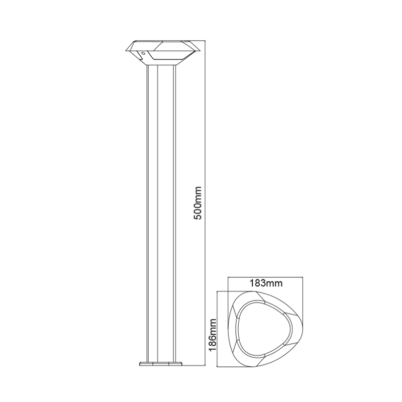 Φωτιστικό Κολώνα Εξωτερικού Χώρου Led Aca Berka Lg3802G-500 Home Φωτιστικά - Κήπου Spitishop