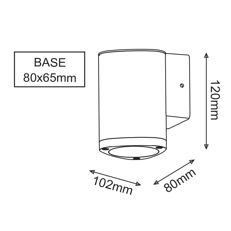 Απλίκα Led Εξωτερικού Χώρου Aca Albi Lg2981G Home Φωτιστικά - Κήπου Spitishop