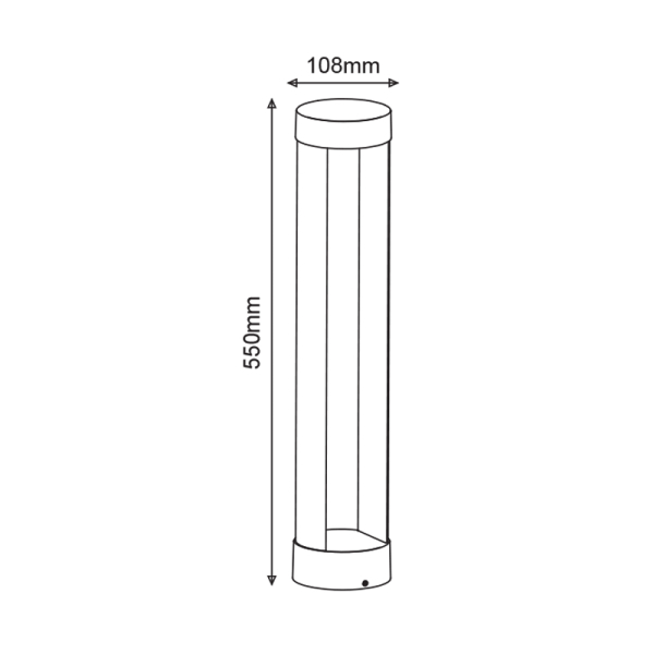 Φωτιστικό Κολώνα Εξωτερικού Χώρου LED Aca Laval LG3271G-550