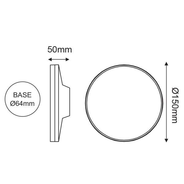 Απλίκα LED Εξωτερικού Χώρου Aca Polla-R LG2801G