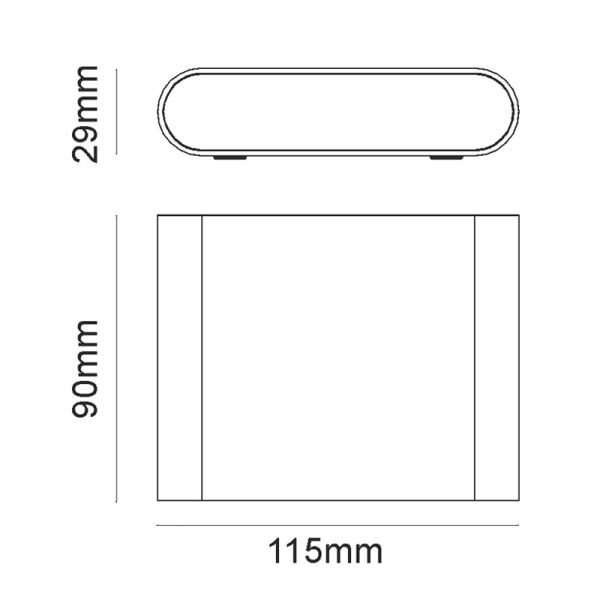 Απλίκα LED Εξωτερικού Χώρου Aca Maida-S LG2631W