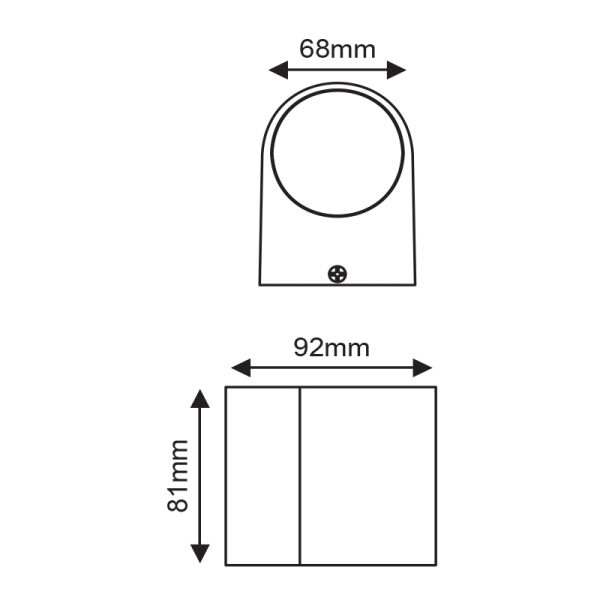 Απλίκα LED Εξωτερικού Χώρου Aca Dasa-S LG2201W