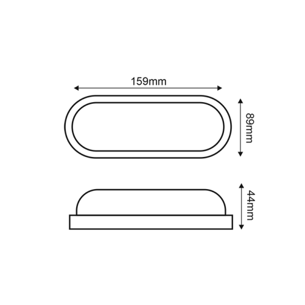 Απλίκα Εξωτερικού Χώρου/ Χελώνα LED Aca DORA1060B Black