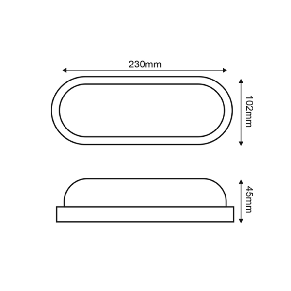 Απλίκα Εξωτερικού Χώρου/ Χελώνα LED Aca DORA2060B Black