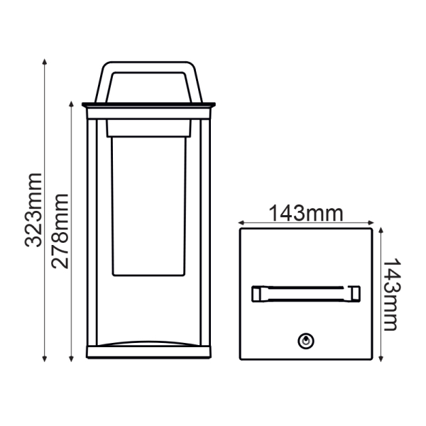 Επιτραπέζιο Φωτιστικό Επαναφορτιζόμενο LED Aca Quad LG630G