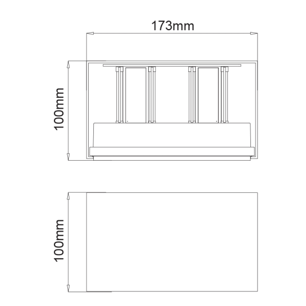 Απλίκα LED Εξωτερικού Χώρου Aca Santur-P LG0690G