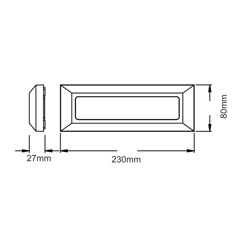 Απλίκα Led Εξωτερικού Χώρου Aca Slim32Ndg D Grey Home Φωτιστικά - Κήπου Spitishop