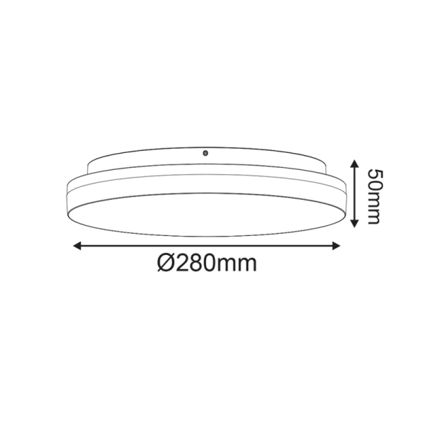 Φωτιστικό Πλαφονιέρα LED 3 CCT Aca PLAFE24CCTR
