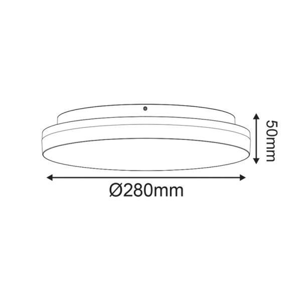 Φωτιστικό Πλαφονιέρα LED Με Αισθητήρα Κίνησης Aca PLAFE24CCTRMIC